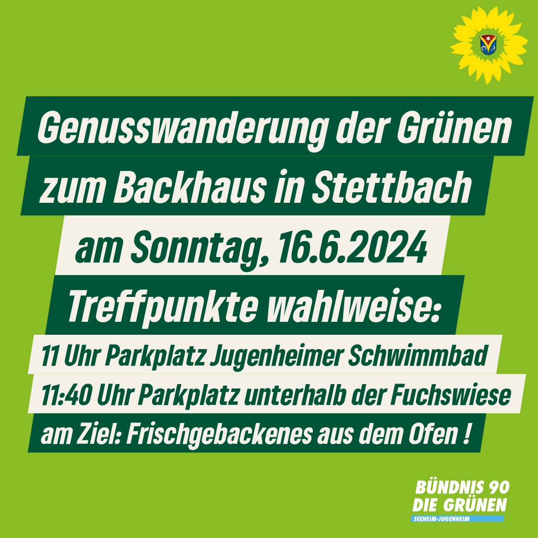 Einladung zur Backhauswanderung