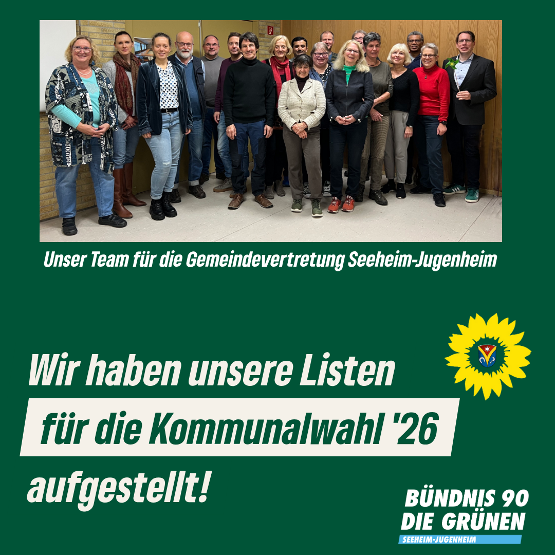 Pressemitteilung: Grüne ziehen mit Katja Ebert und Bernd Renz an der Spitze in die Kommunalwahl